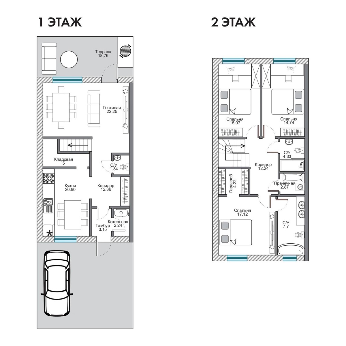 4-комнатные · 153.0 м²